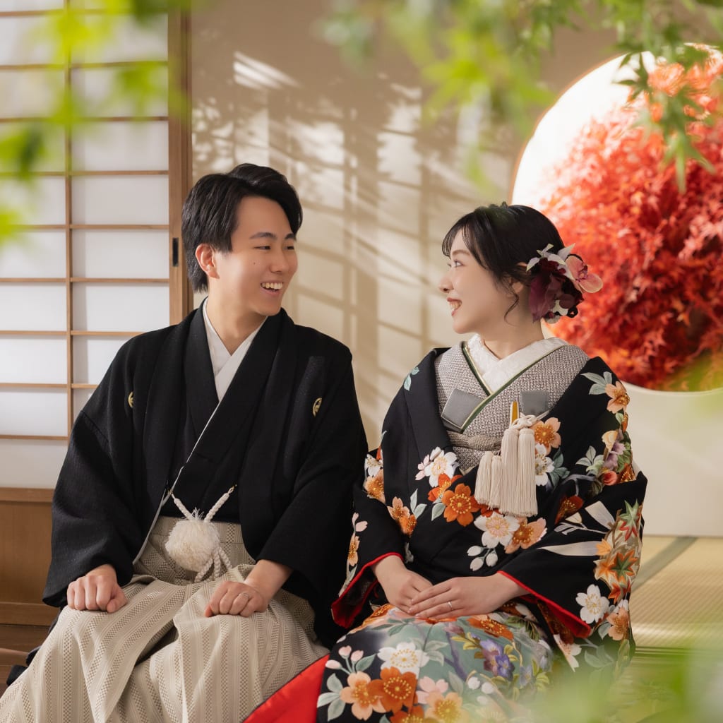 色打掛で屋内庭園スタジオ撮影！ | デコルテフォトグラフィー | 前撮り・フォトウェディング