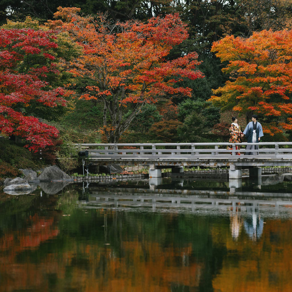 紅葉の季節 | デコルテフォトグラフィー | 前撮り・フォトウェディング