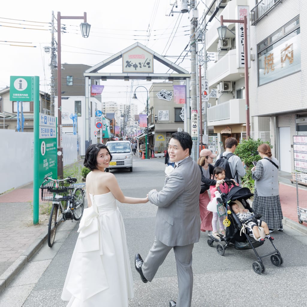 谷中銀座ロケーション | デコルテフォトグラフィー | 前撮り・フォトウェディング