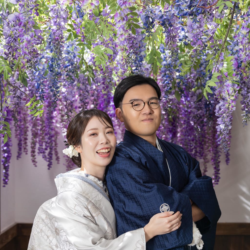 屋内庭園でお二人らしく！ | デコルテフォトグラフィー | 前撮り・フォトウェディング