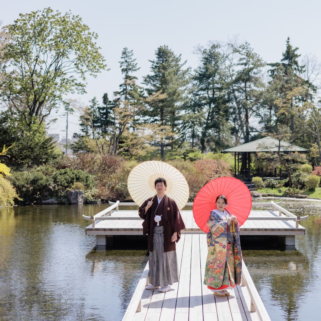 百合が原公園で桜と、花と