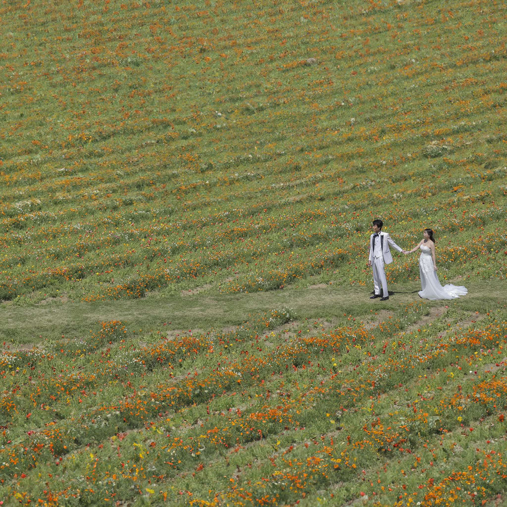 花畑 | デコルテフォトグラフィー | 前撮り・フォトウェディング