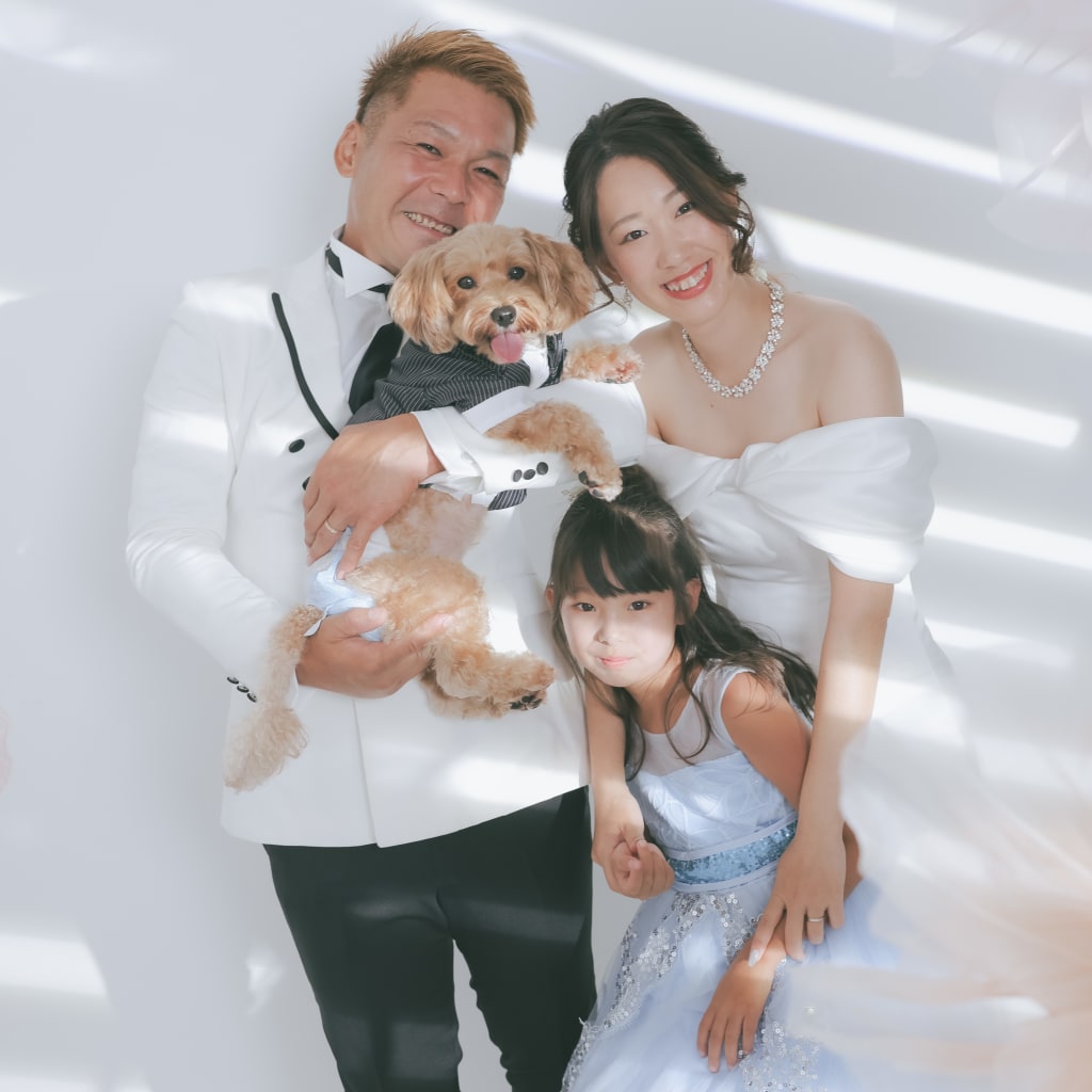 和洋で家族みんなで | デコルテフォトグラフィー | 前撮り・フォトウェディング