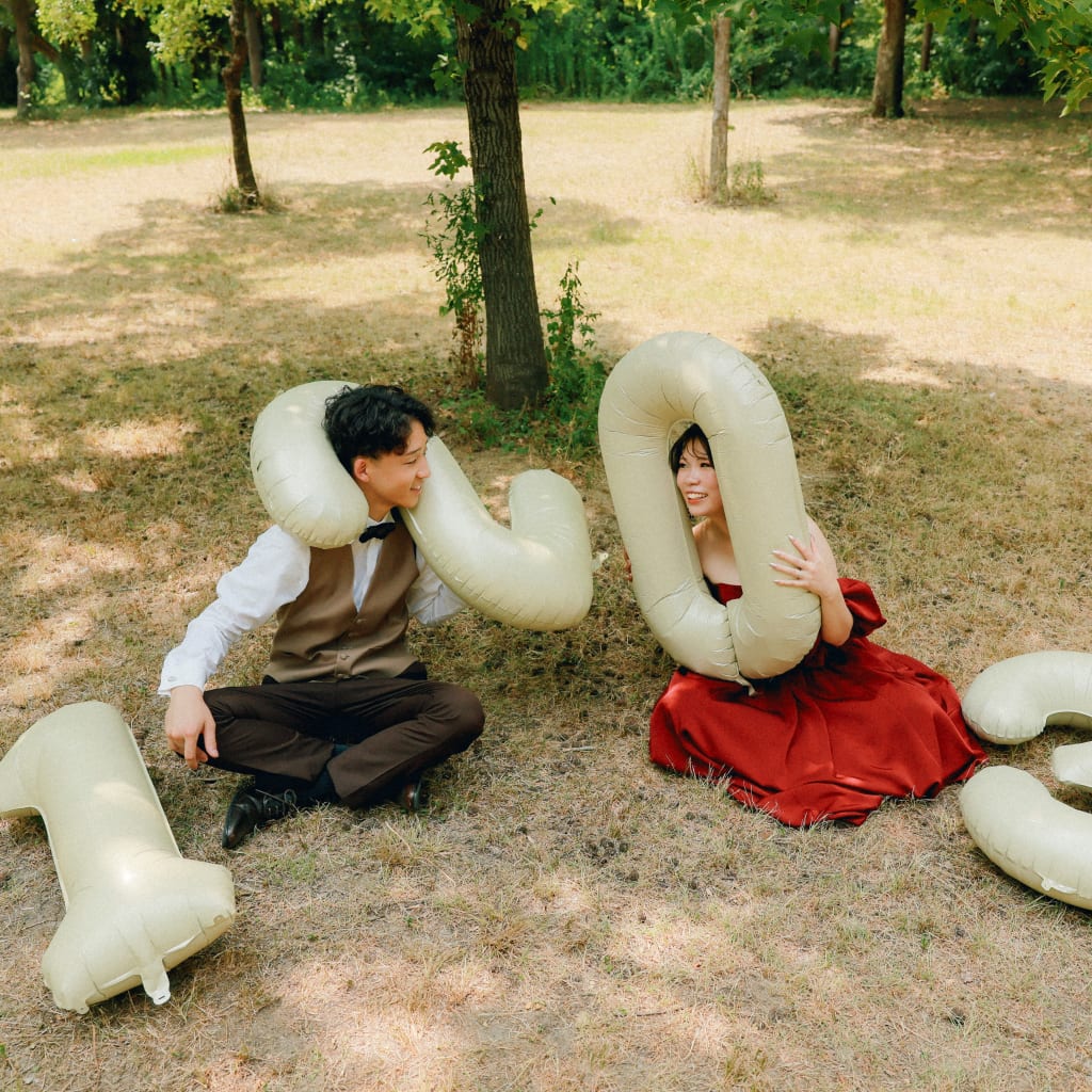緑と花と、ふたりの夏 | デコルテフォトグラフィー | 前撮り・フォトウェディング