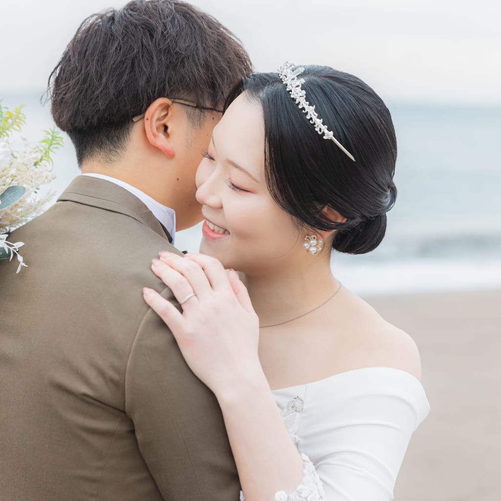 湘南で自然体なお二人とウエディングフォト