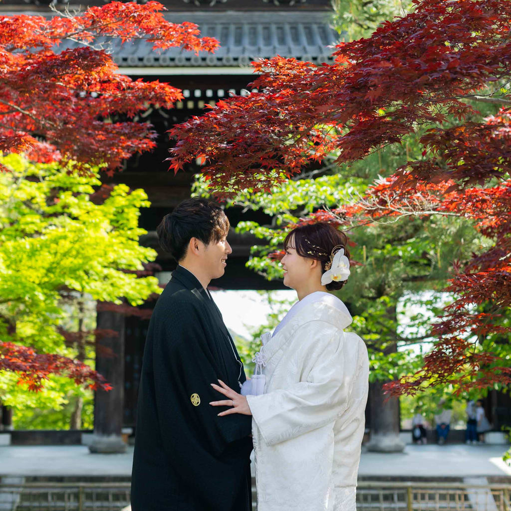 二色の紅葉