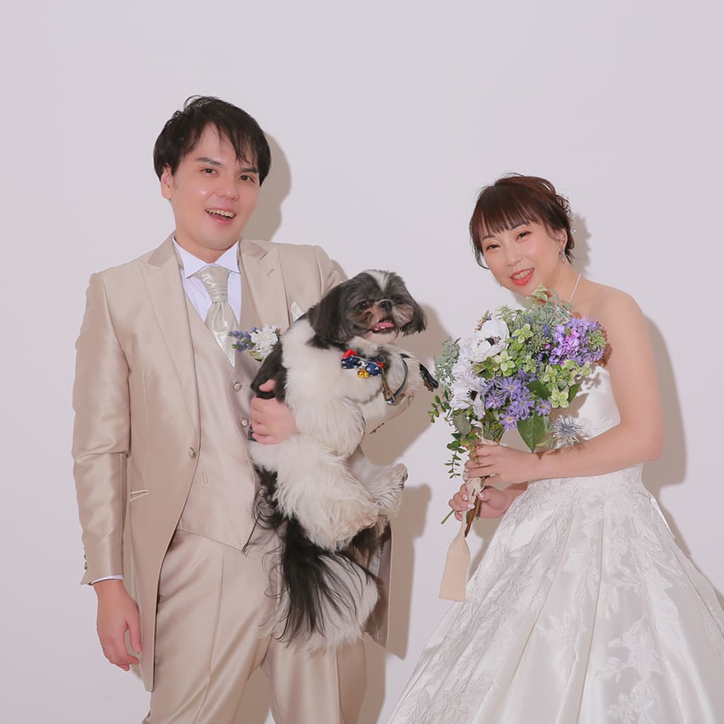 ワンちゃんと一緒に！ | デコルテフォトグラフィー | 前撮り・フォトウェディング