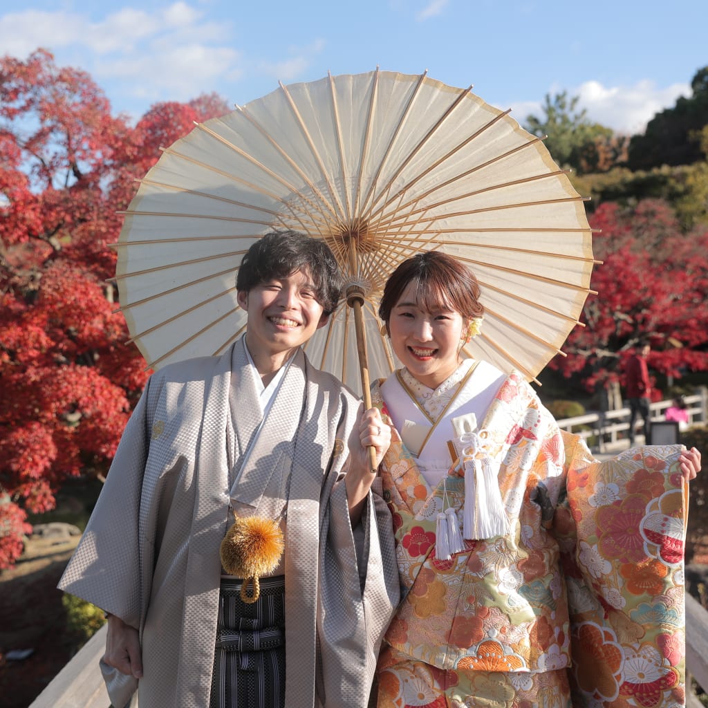 大仙公園での和装ロケーション！ | デコルテフォトグラフィー | 前撮り・フォトウェディング