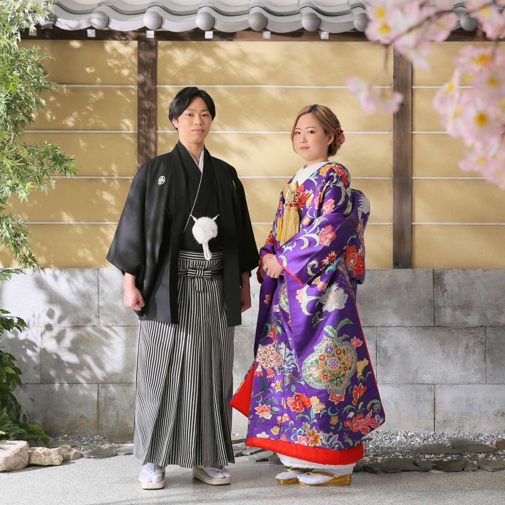 桜亜満開のスタジオで | デコルテフォトグラフィー | 前撮り・フォトウェディング