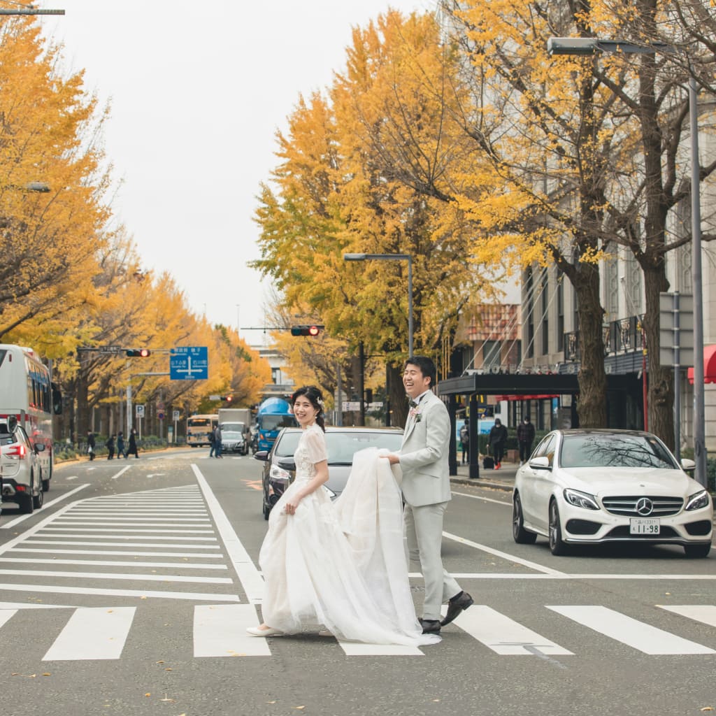 山下公園 photoby KaitoSsaito | デコルテフォトグラフィー | 前撮り・フォトウェディング