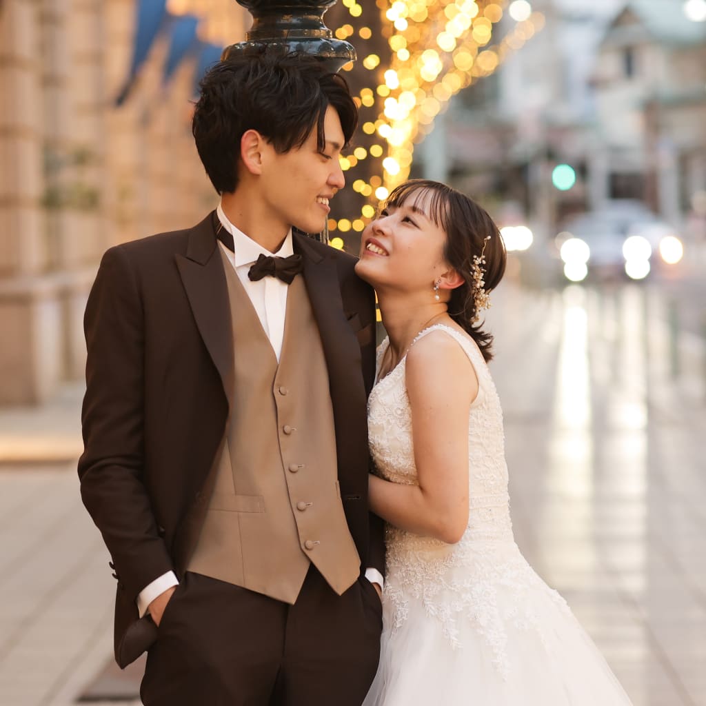 洋装ロケーションin神戸 | デコルテフォトグラフィー | 前撮り・フォトウェディング