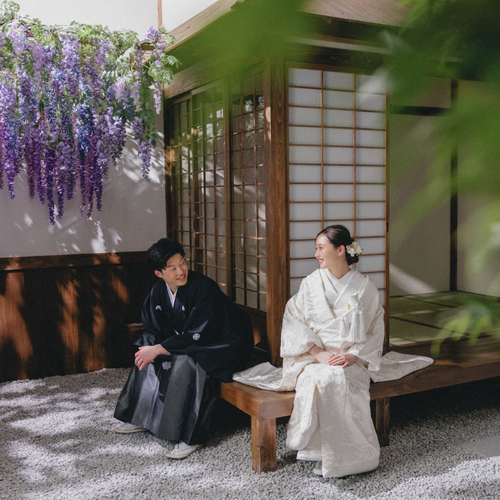 屋内庭園×白無垢 | スタジオAQUA 浅草店 | 前撮り・フォトウェディング