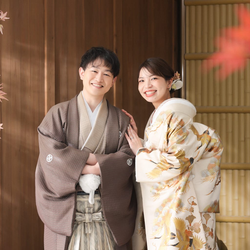 スタジオでも紅葉を感じながら〜 | スタジオSOLA 美瑛店 | 前撮り・フォトウェディング