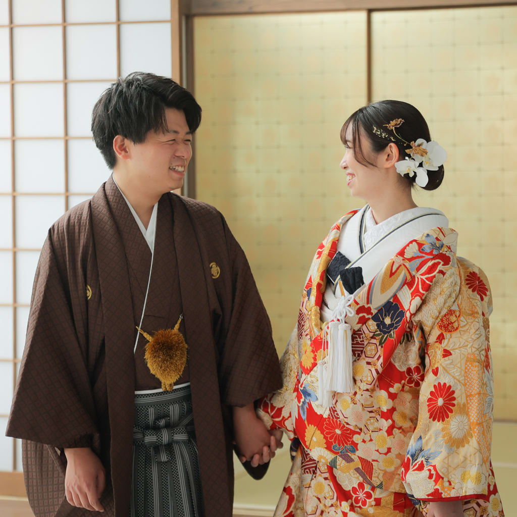 屋内庭園〜紅葉〜 | デコルテフォトグラフィー | 前撮り・フォトウェディング