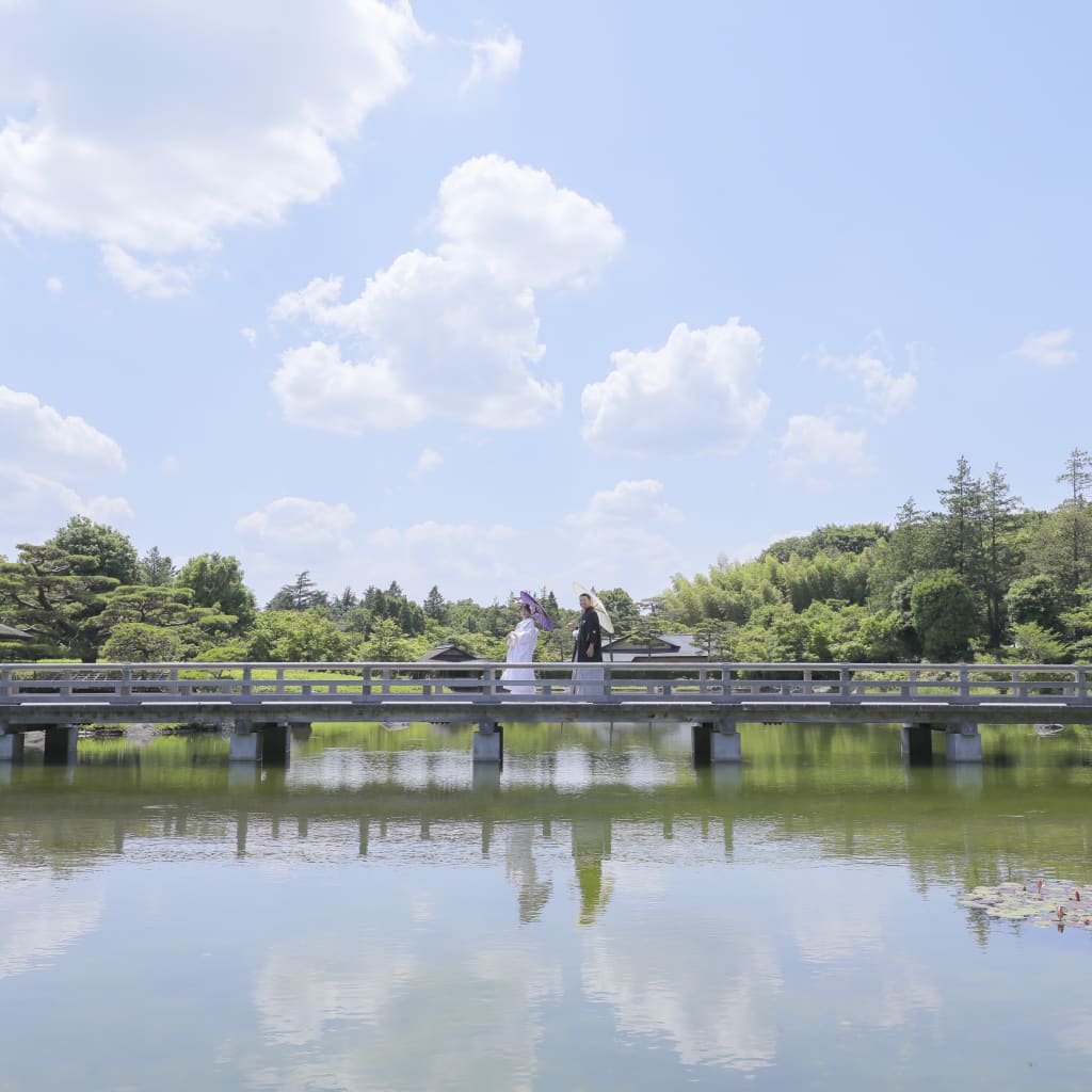 屋内庭園&昭和記念公園 | デコルテフォトグラフィー | 前撮り・フォトウェディング