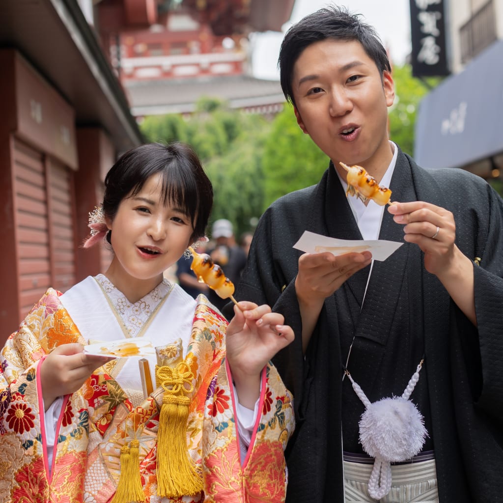 浅草名所巡り+ハウススタジオ撮影 | デコルテフォトグラフィー | 前撮り・フォトウェディング