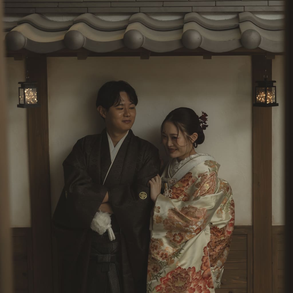 夜の屋内庭園🎵 | デコルテフォトグラフィー | 前撮り・フォトウェディング