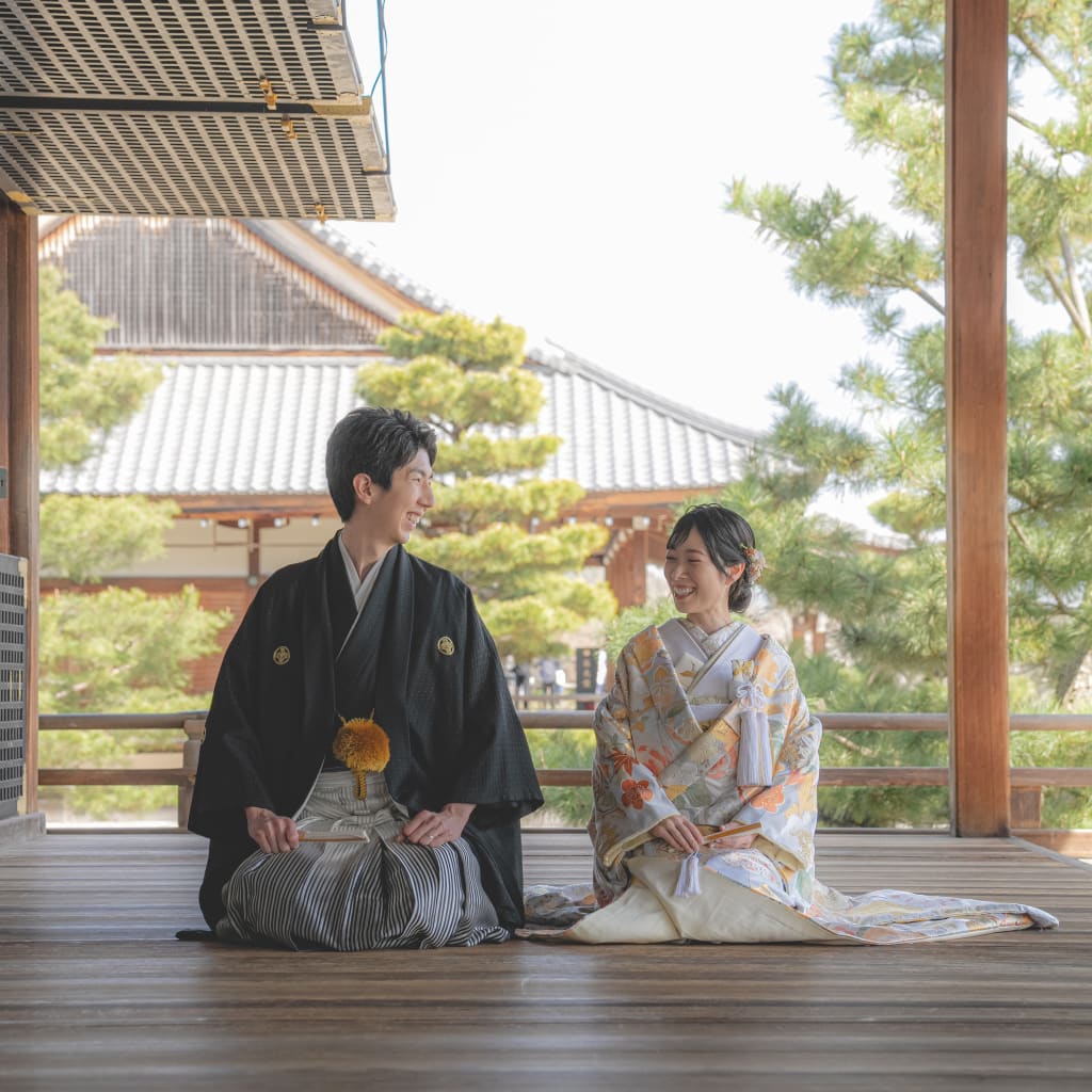 春の大覚寺 | デコルテフォトグラフィー | 前撮り・フォトウェディング