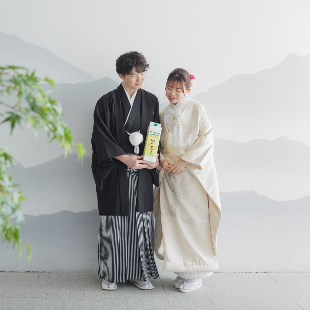 和装屋内庭園＆洋装ハウススタジオ撮影 | デコルテフォトグラフィー | 前撮り・フォトウェディング