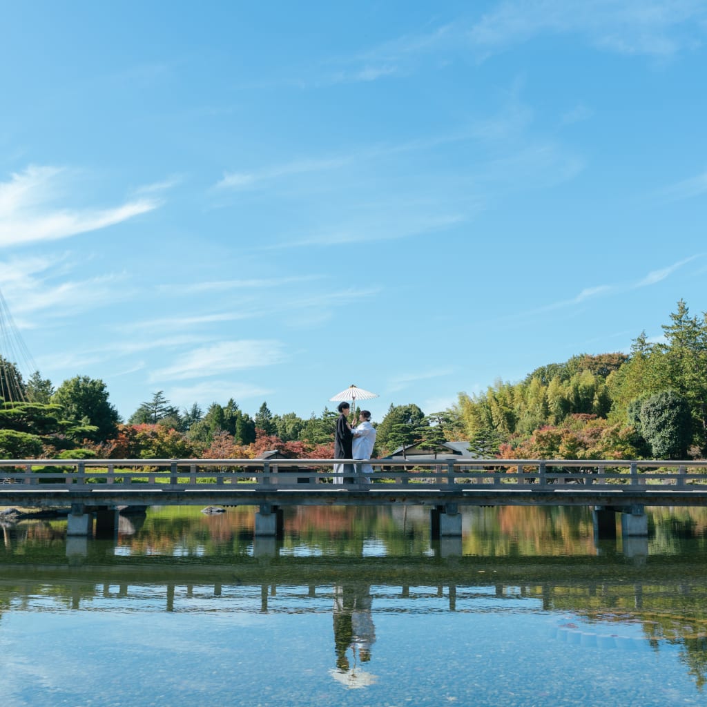 和装で秋を楽しむロケーション | デコルテフォトグラフィー | 前撮り・フォトウェディング