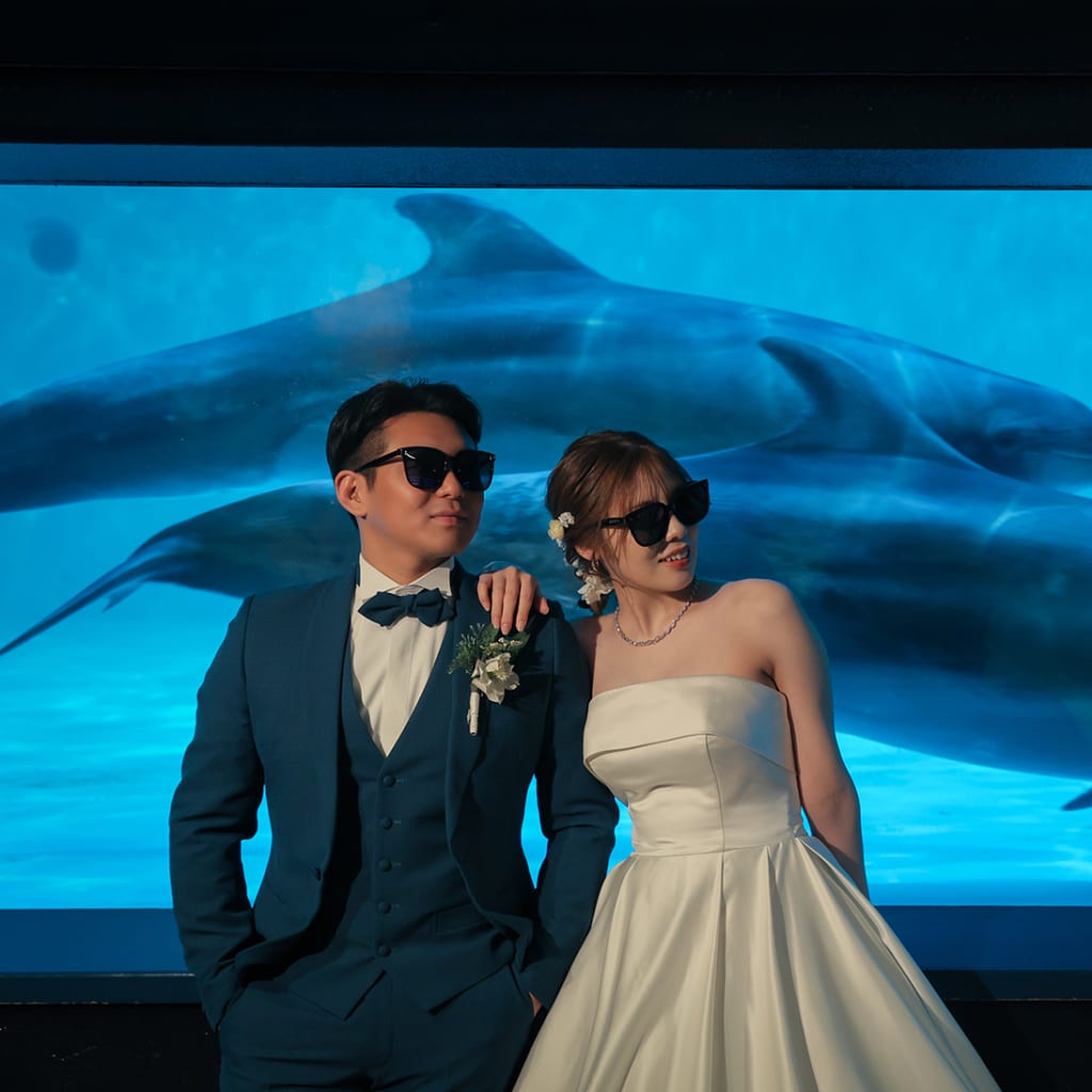 水族館フォト！ | デコルテフォトグラフィー | 前撮り・フォトウェディング
