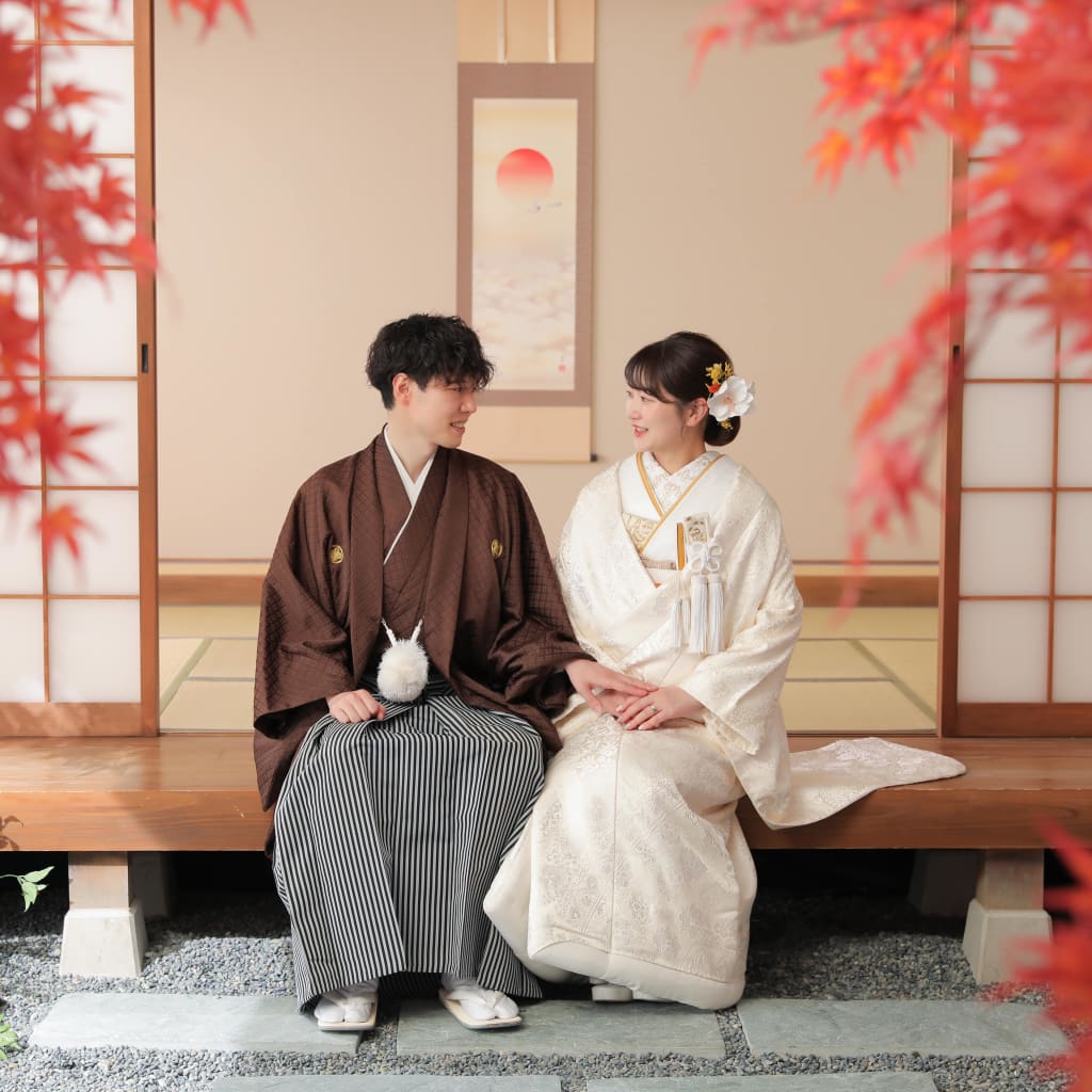 屋外の雰囲気を屋内で | デコルテフォトグラフィー | 前撮り・フォトウェディング