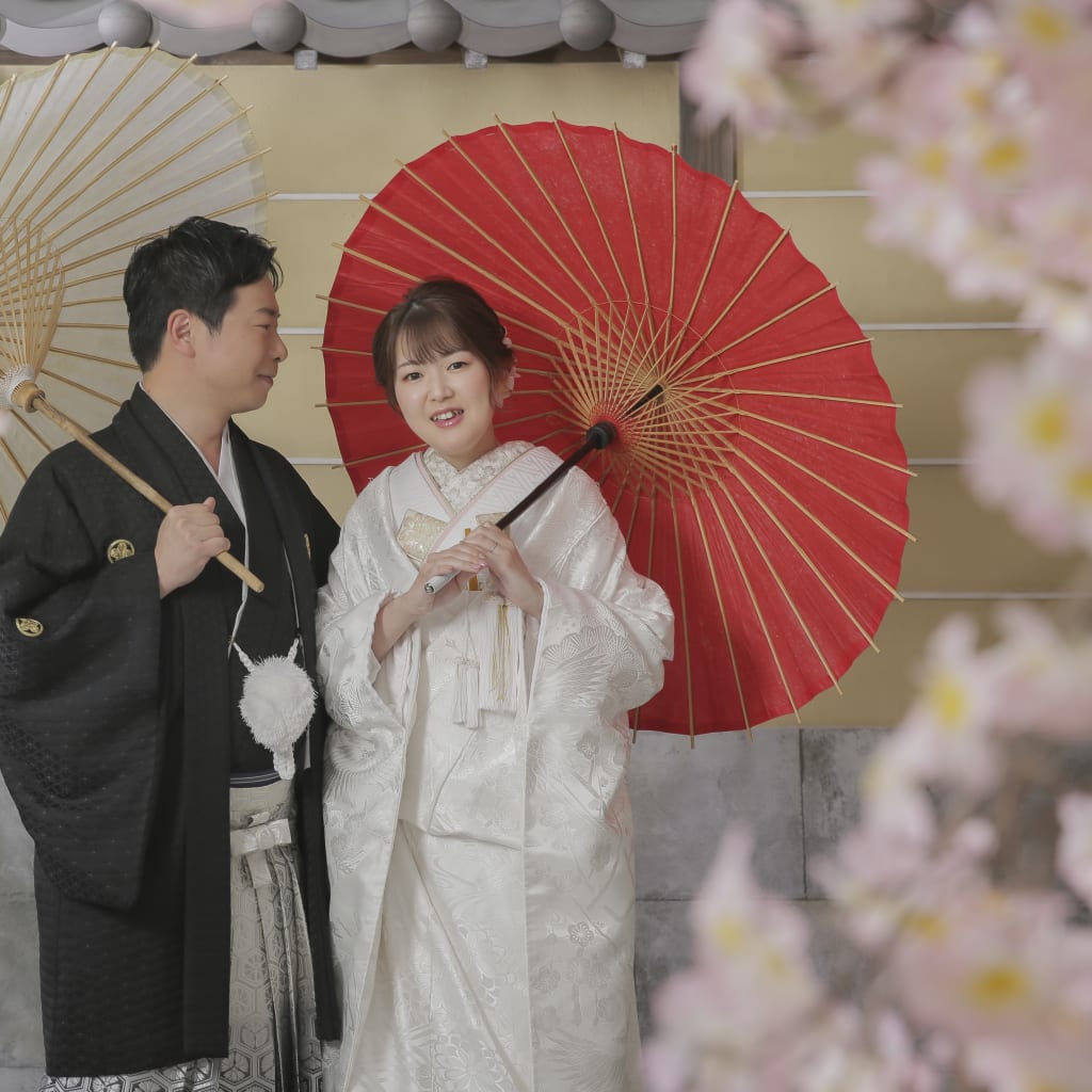 屋内庭園スタジオでお花見！ | デコルテフォトグラフィー | 前撮り・フォトウェディング