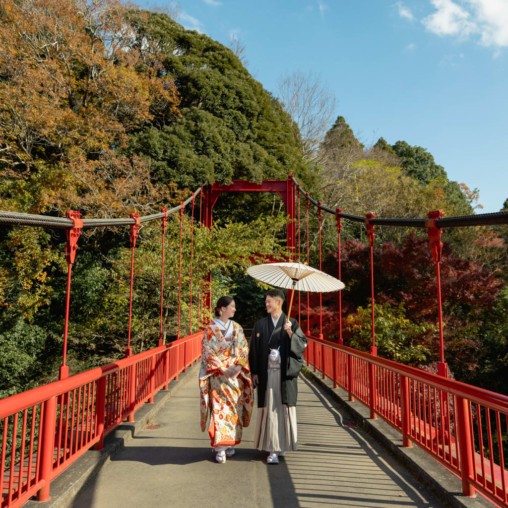 泉自然公園,紅葉,ロケーション,和装-2
