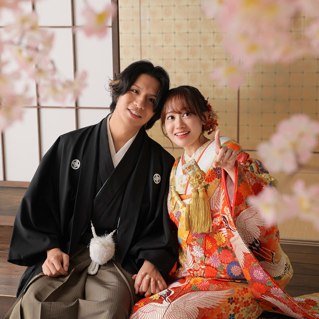 和装屋内庭園スタジオ　2着撮影！