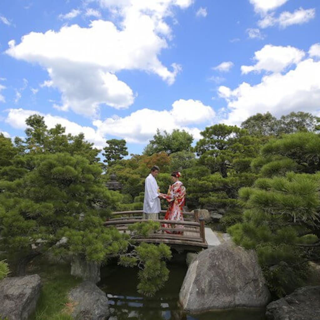 大濠日本庭園 | デコルテフォトグラフィー | 前撮り・フォトウェディング