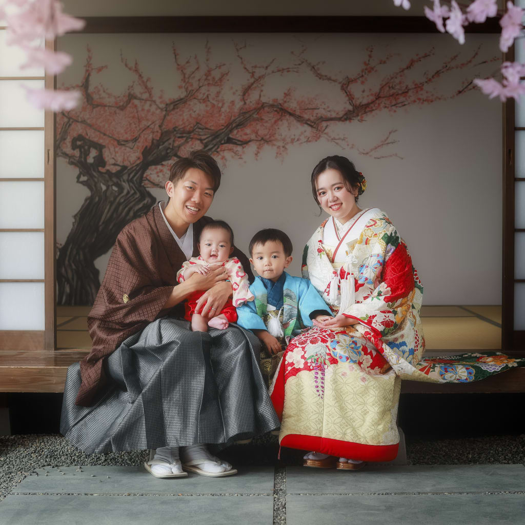 〜屋内庭園スタジオ〜ご家族と一緒に | デコルテフォトグラフィー | 前撮り・フォトウェディング