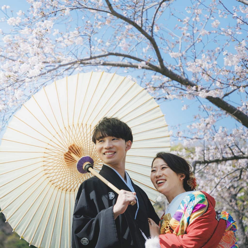 「和装フォト・サクラ」で綴る、お二人だけの春の物語