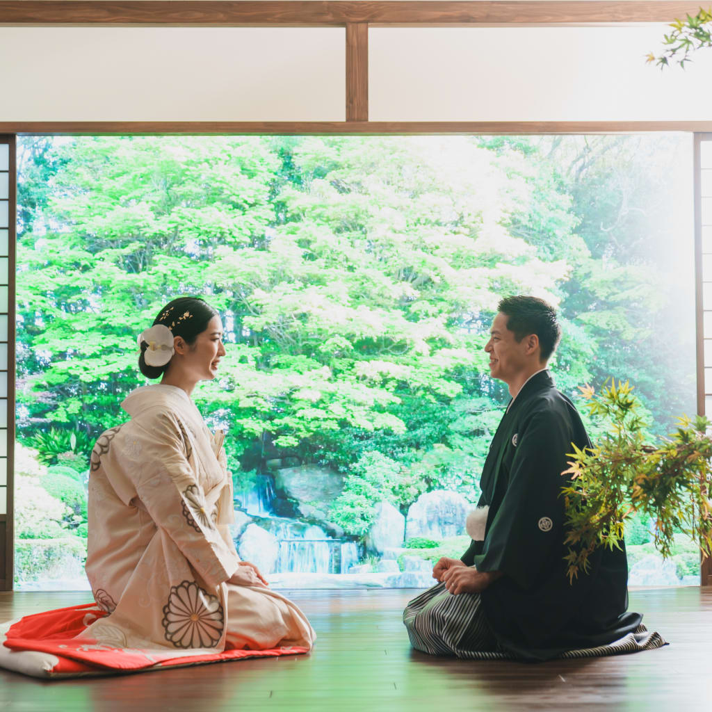 屋内庭園スタジオ | デコルテフォトグラフィー | 前撮り・フォトウェディング