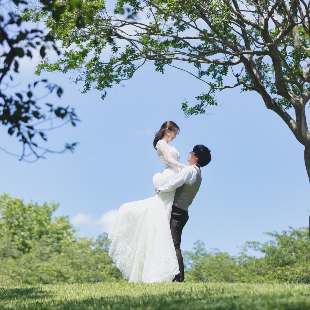 新緑・紫陽花・青空 | デコルテフォトグラフィー | 前撮り・フォトウェディング