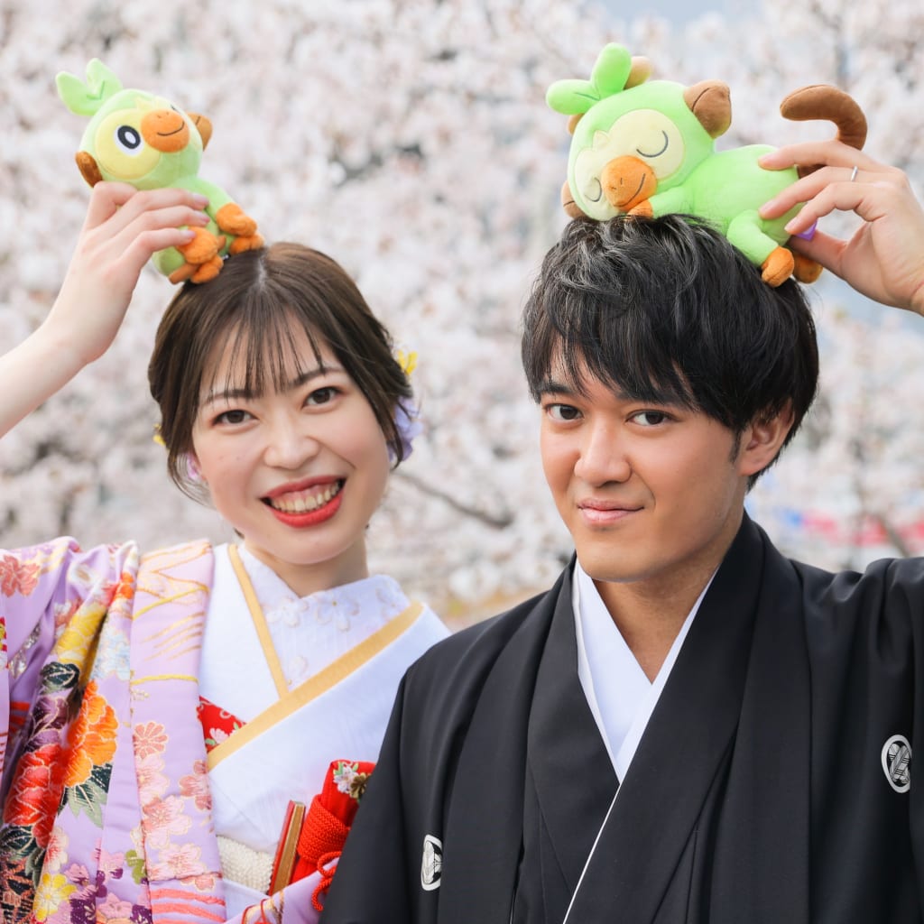 桜とおふたり | デコルテフォトグラフィー | 前撮り・フォトウェディング