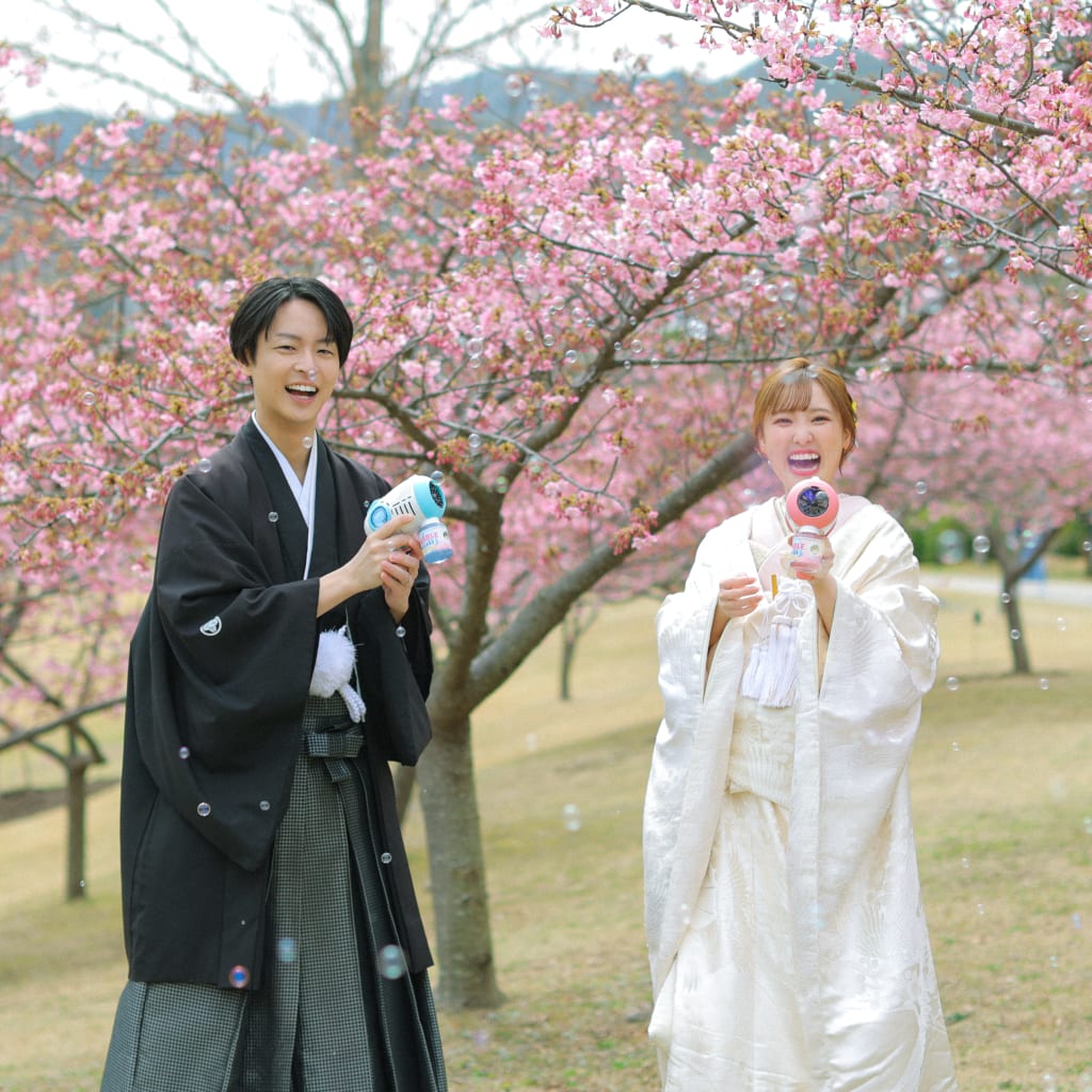 河津桜ロケーション | デコルテフォトグラフィー | 前撮り・フォトウェディング