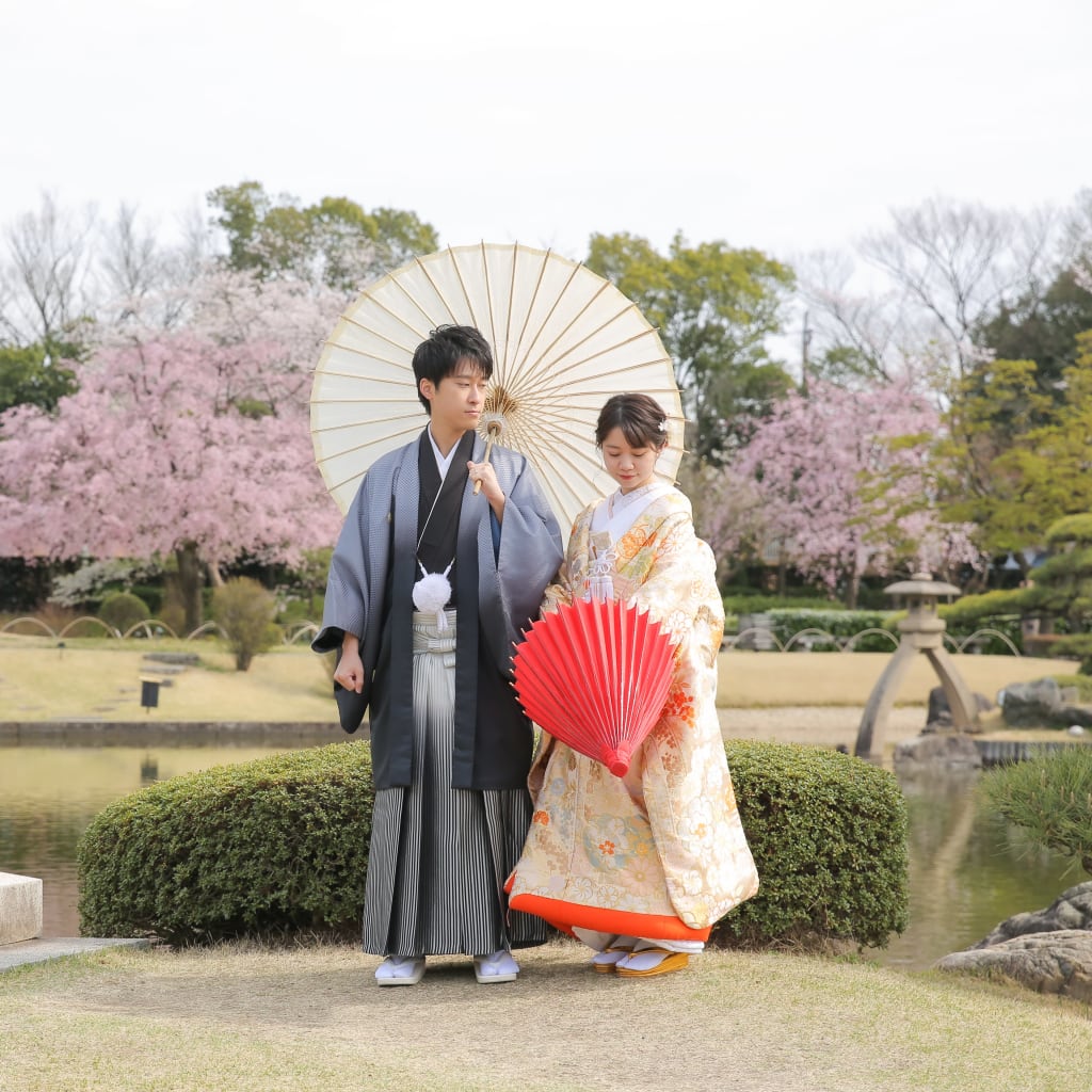 【花田苑】桜シーズン始まっています🌸 | デコルテフォトグラフィー | 前撮り・フォトウェディング