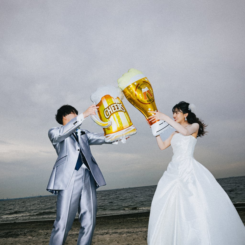 アイテムで可愛く個性的に！ | デコルテフォトグラフィー | 前撮り・フォトウェディング