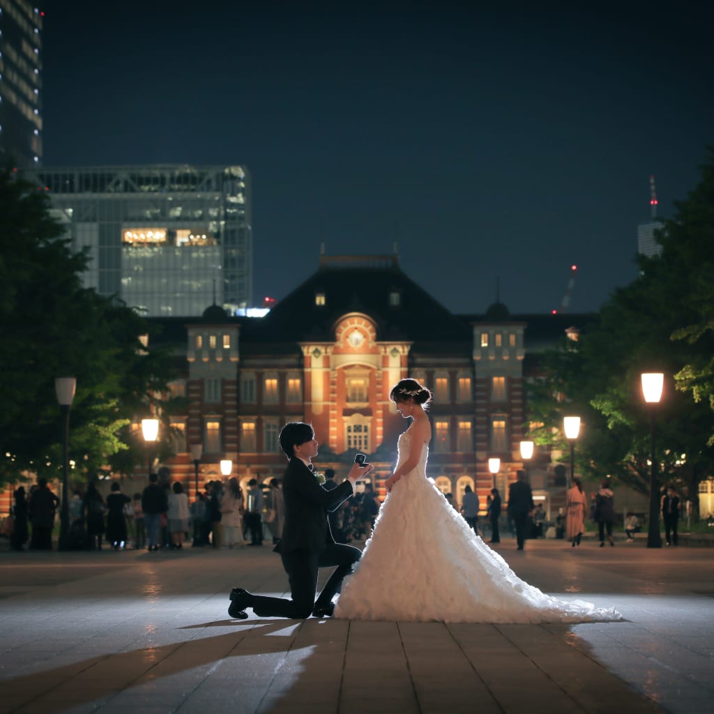 ロマンチックな撮影✳︎東京周遊ロケーション | デコルテフォトグラフィー | 前撮り・フォトウェディング