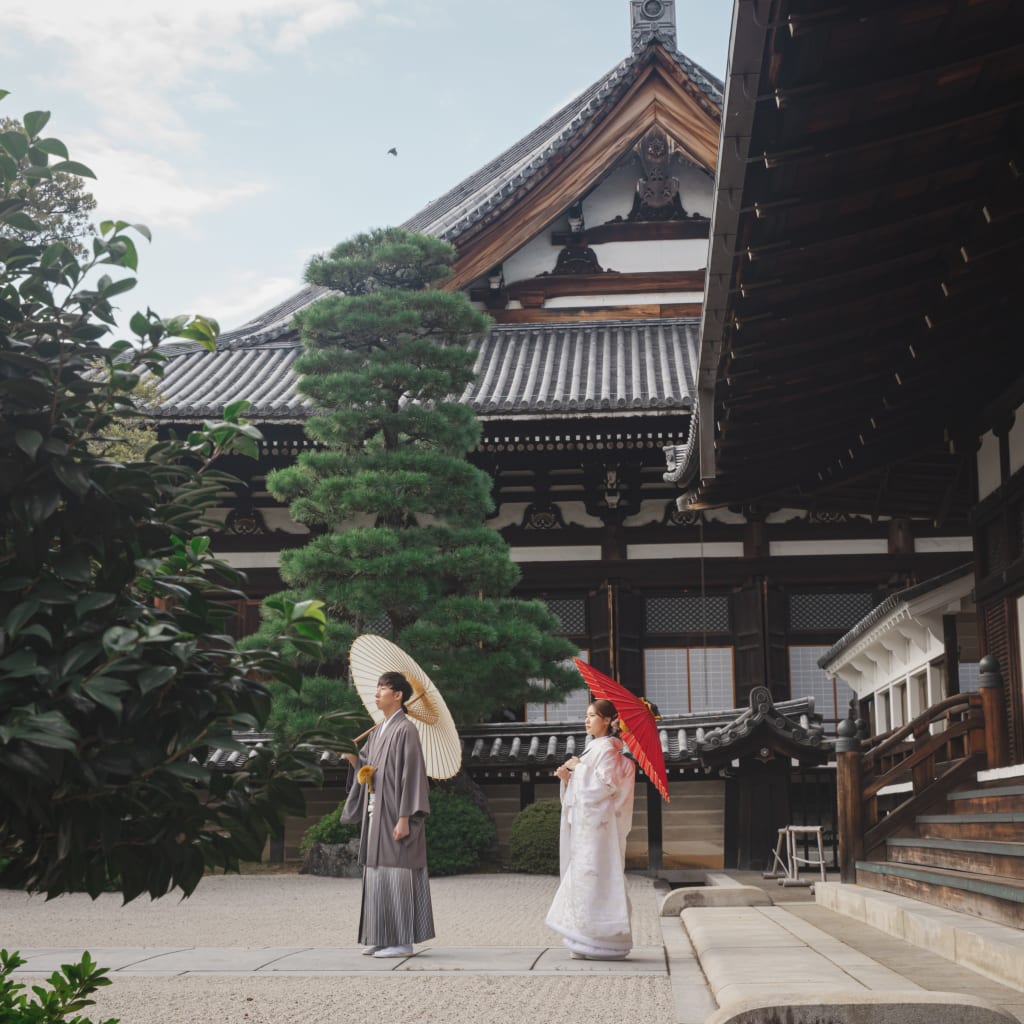 ご祈祷からスタートする、金戒光明寺での和装フォト