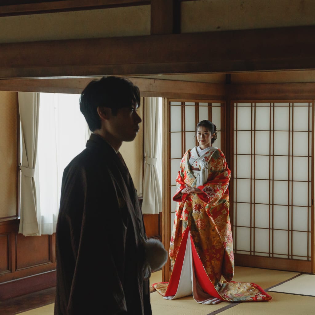 レトロ　結婚写真