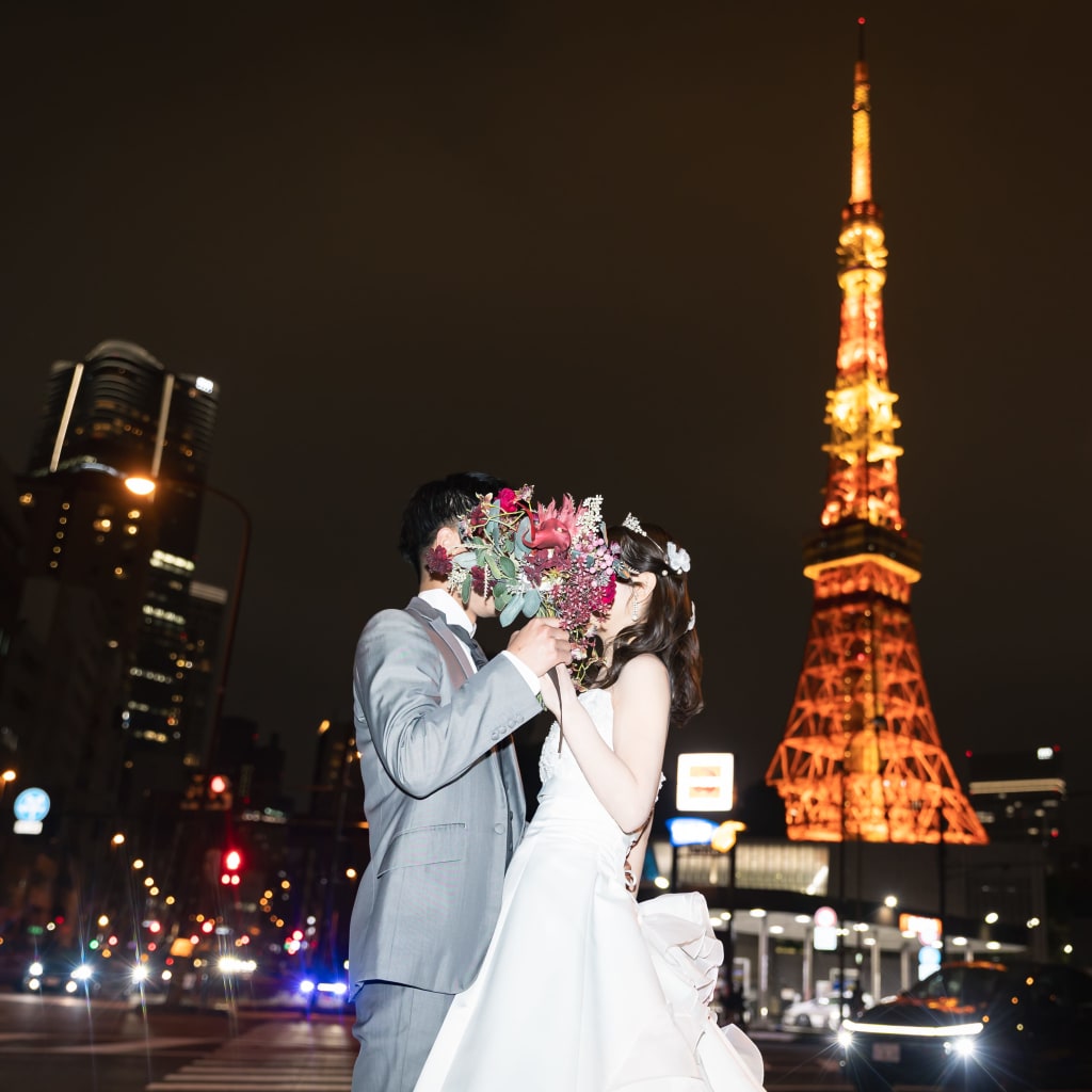 和洋ロケーション！雨夜の東京タワーと！