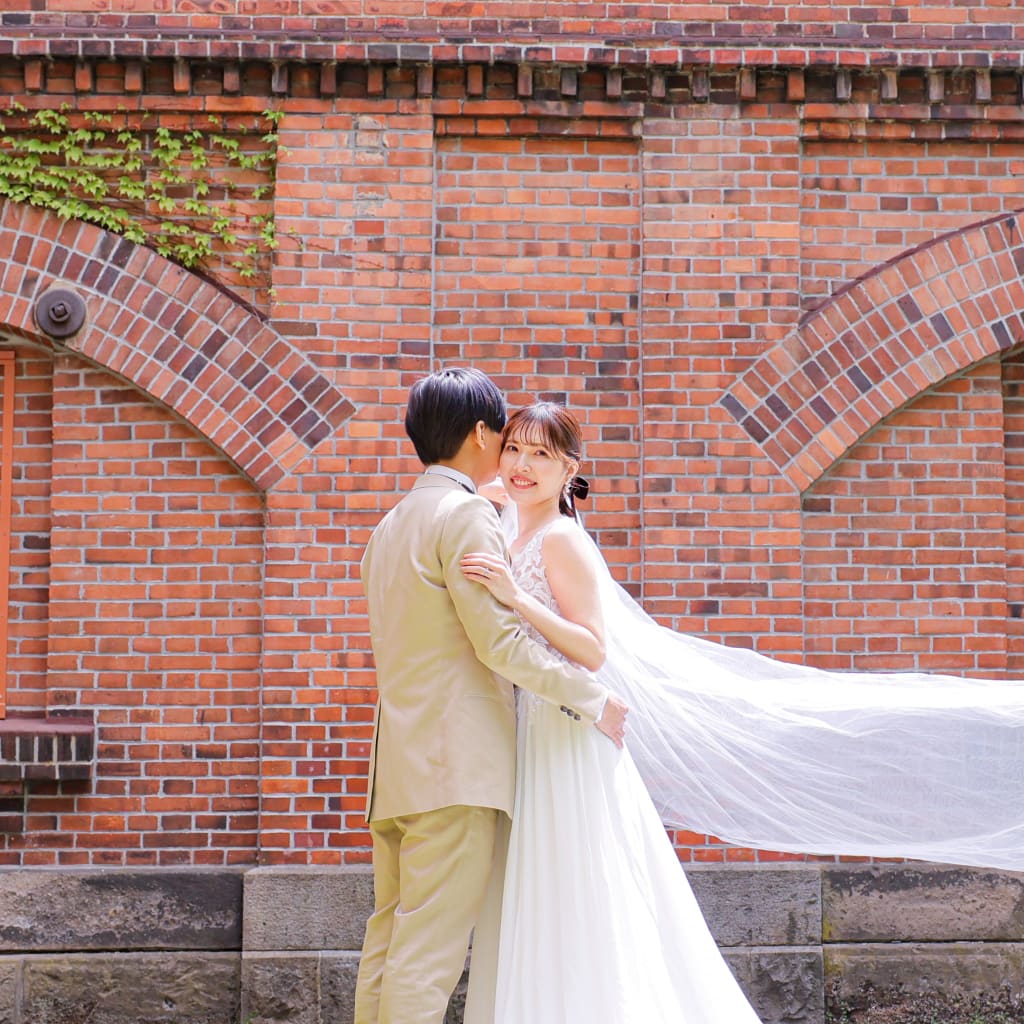 赤レンガで残すウェディングフォトを！ | デコルテフォトグラフィー | 前撮り・フォトウェディング