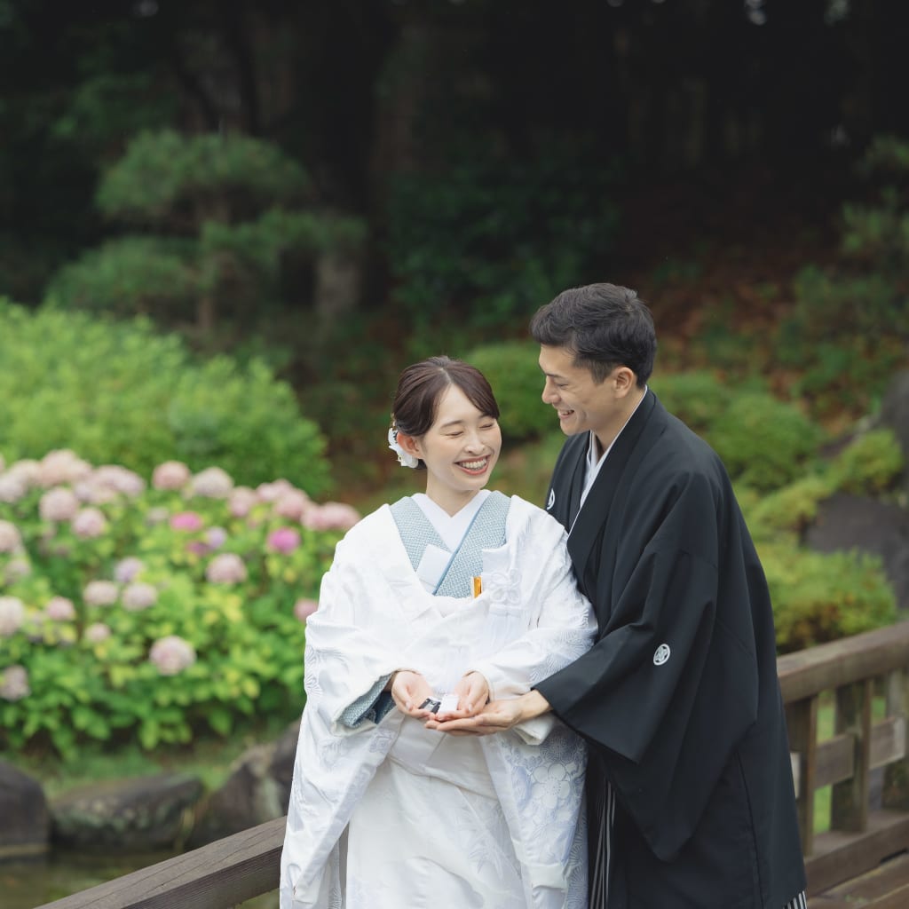 しっとり庭園 | デコルテフォトグラフィー | 前撮り・フォトウェディング