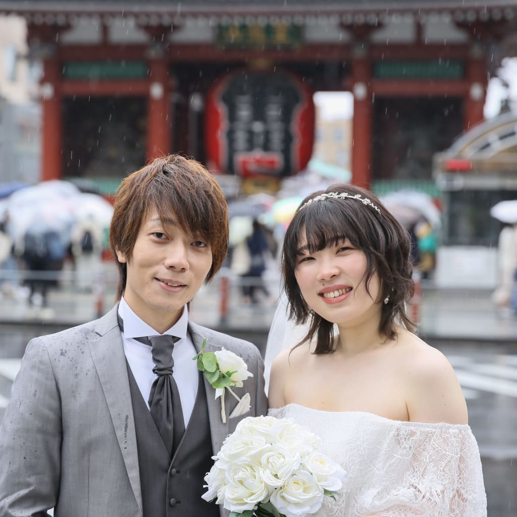 雨天の洋装ロケーション + 屋内庭園スタジオ | デコルテフォトグラフィー | 前撮り・フォトウェディング