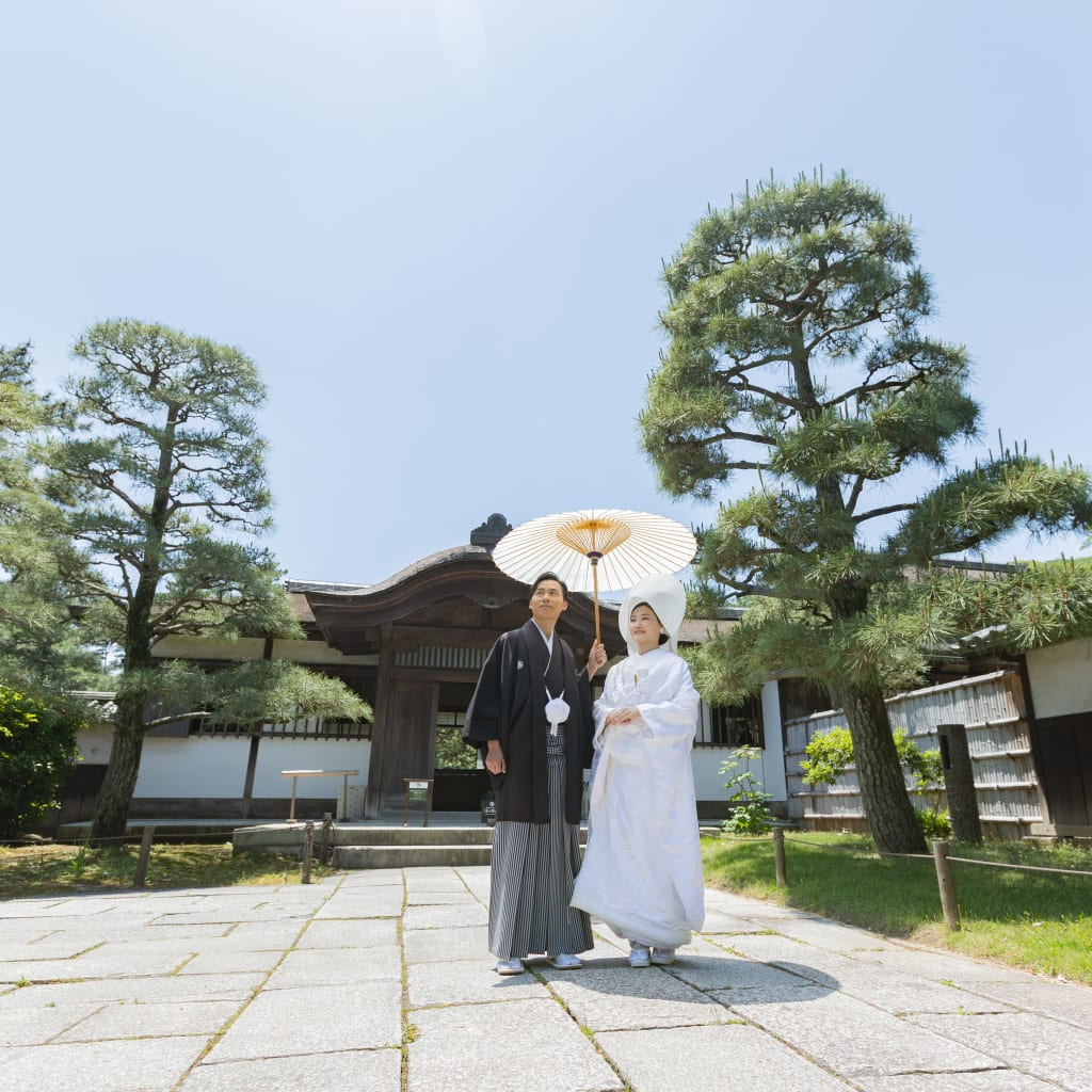 伝統と自然が織りなす、美しい和装前撮りの一日