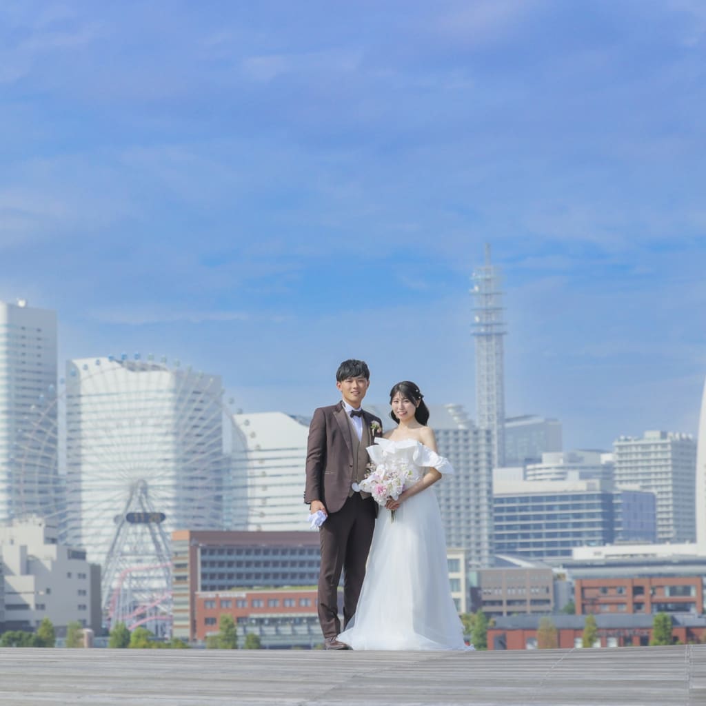 快晴の大桟橋撮影☀️ | デコルテフォトグラフィー | 前撮り・フォトウェディング