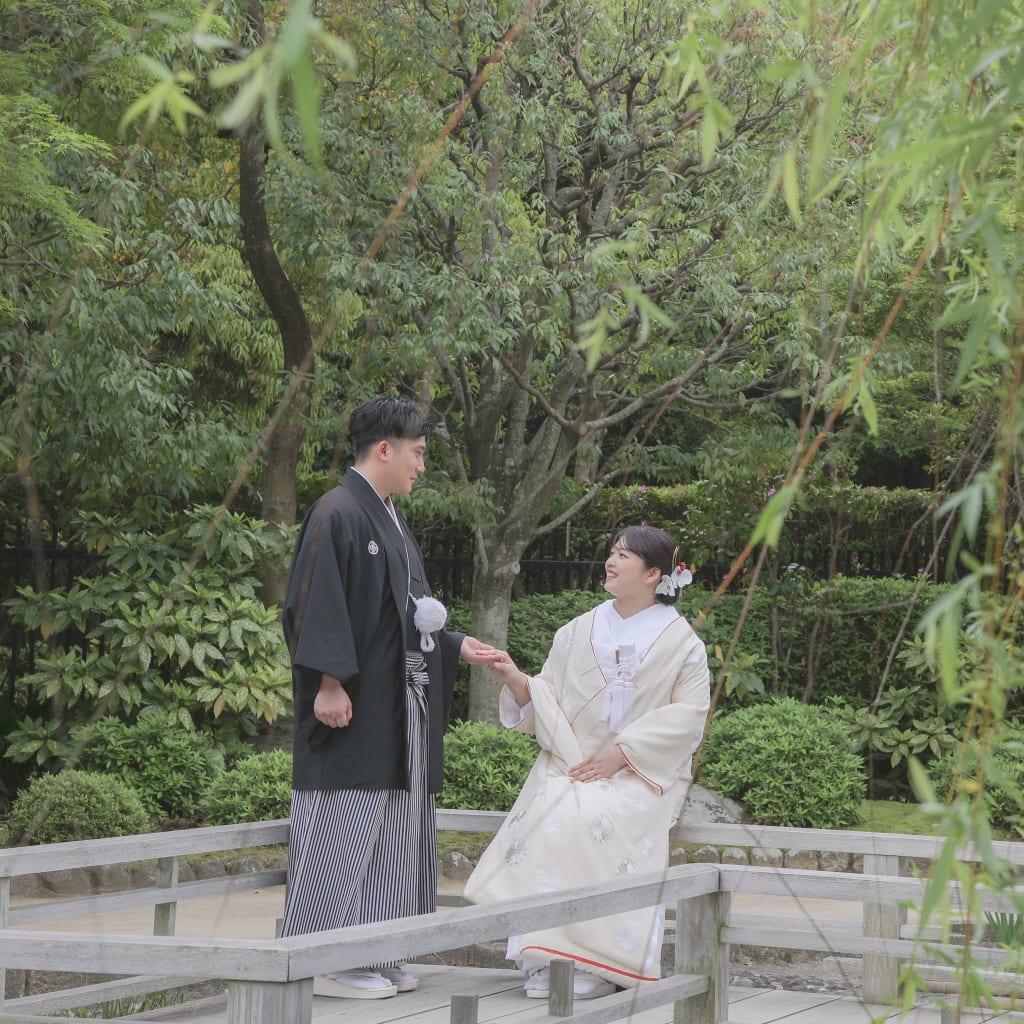 和装_4月大仙公園ロケーション | デコルテフォトグラフィー | 前撮り・フォトウェディング