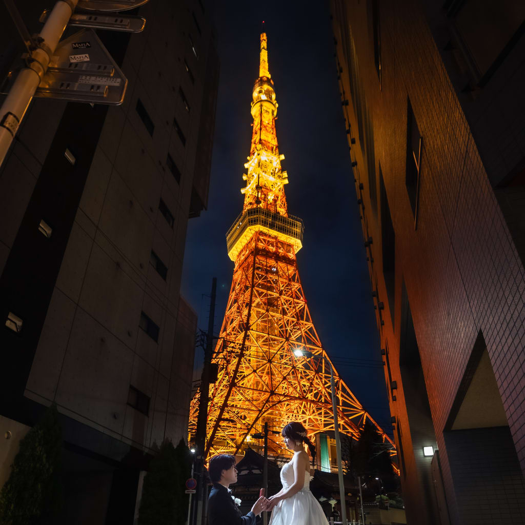 東京タワー✖️ウェディングフォト | デコルテフォトグラフィー | 前撮り・フォトウェディング