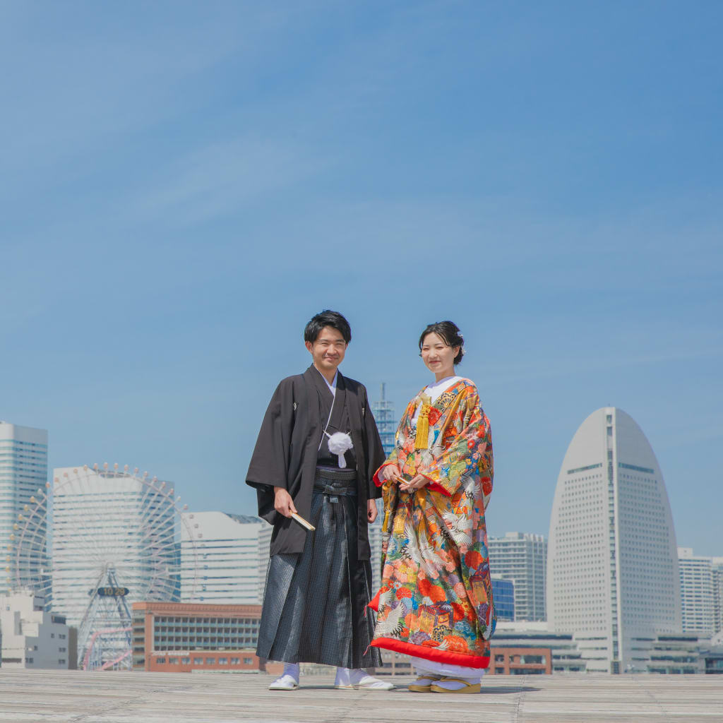 和装大さん橋 | デコルテフォトグラフィー | 前撮り・フォトウェディング